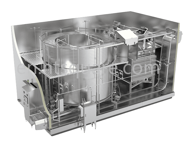 Self-stacking Spiral Freezer