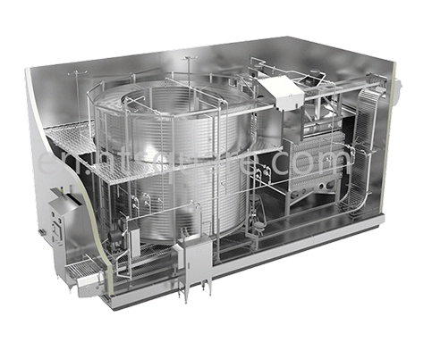 Self-Stacking Spiral Freezer